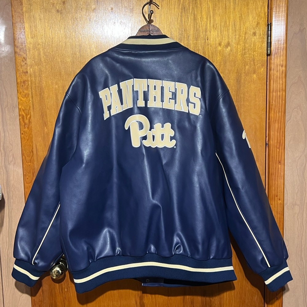 Pitt Panthers Varsity Letterman Style Jacket Size XXL